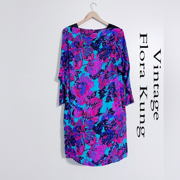 Flora Kung ll Vintage Rare Silk Dress - Picture 1 of 4